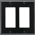 Leviton Wall Plate Decora 2G Blk 80409-00E